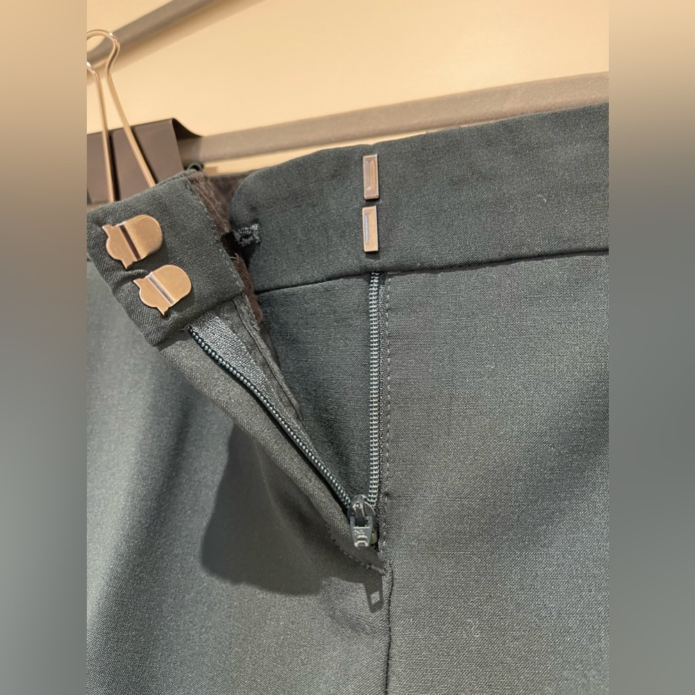 Theory Testra 2B Women’s Green/Forest Green Pants size 0 - Picture 6 of 14